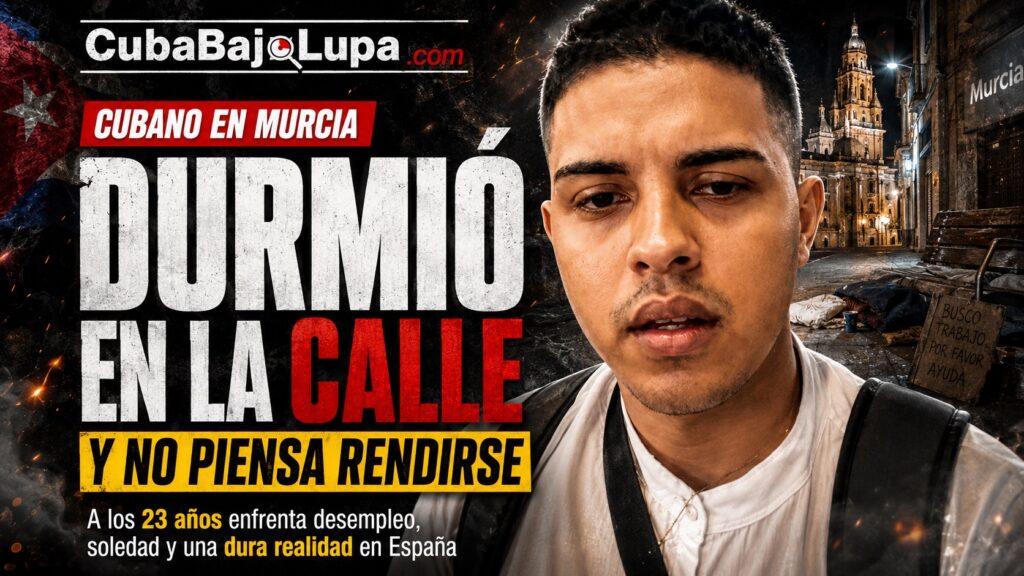 JOVEN CUBANO DUERME EN LA CALLE EN ESPAÑA: “NO ME VOY A RENDIR”