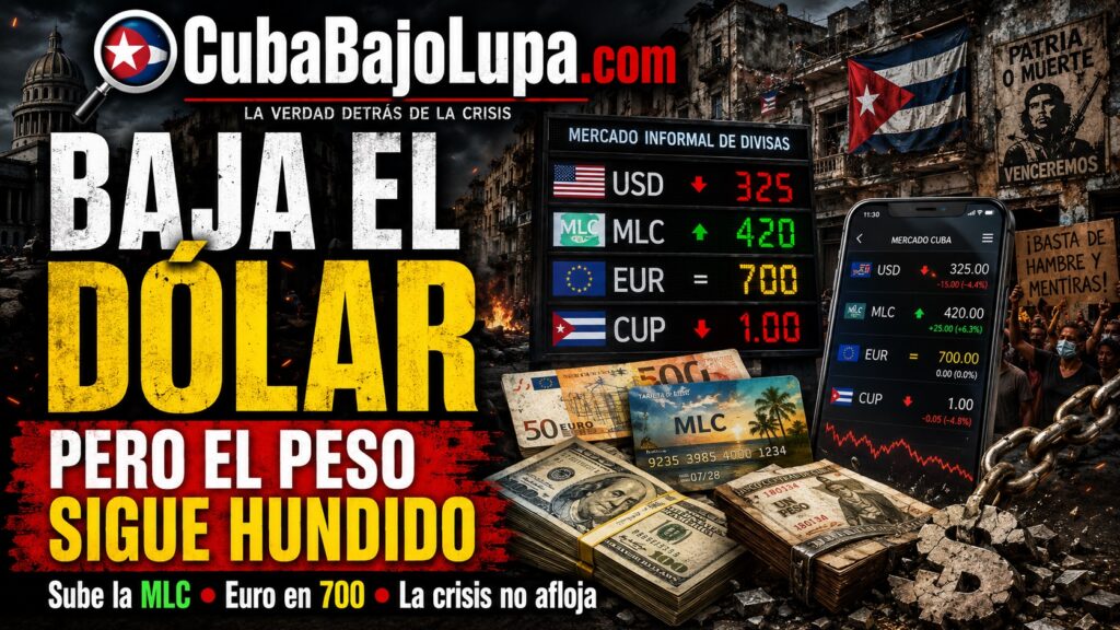 EL MERCADO INFORMAL SE MUEVE: CAE EL DÓLAR, SUBE LA MLC Y EL EURO SIGUE DISPARADO