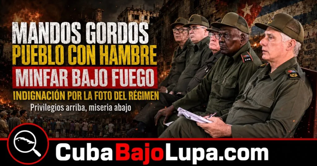 LOS GENERALES BIEN ALIMENTADOS Y EL PUEBLO CON HAMBRE: LA FOTO DEL MINFAR QUE DESATÓ INDIGNACIÓN