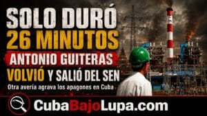 LA TERMOELÉCTRICA ANTONIO GUITERAS DURÓ SOLO 26 MINUTOS EN LÍNEA: OTRO “ARRANQUE” QUE TERMINÓ EN AVERÍA