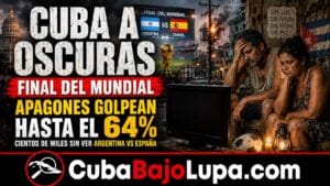 MILES DE CUBANOS SE QUEDARÁN HOY SIN VER LA FINAL DEL MUNDIAL DE FÚTBOL ENTRE ARGENTINA Y ESPAÑA POR CULPA DE LOS APAGONES