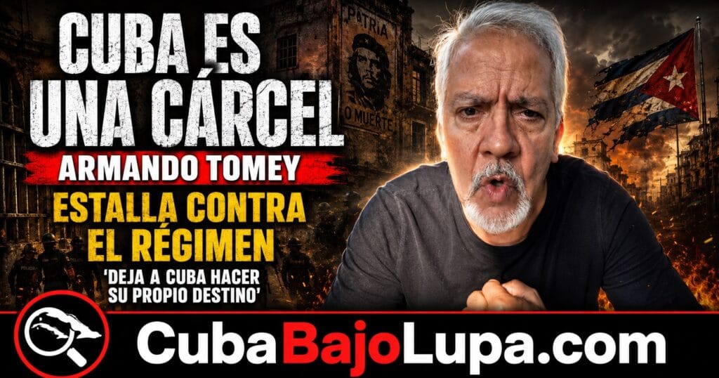 ACTOR ARMANDO TOMEY ESTALLA CONTRA EL RÉGIMEN: “CUBA ES UNA CÁRCEL GIGANTE”