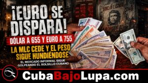 EL EURO SE DISPARA Y EL DÓLAR SIGUE BAJANDO POCO A POCO EN EL MERCADO INFORMAL EN CUBA