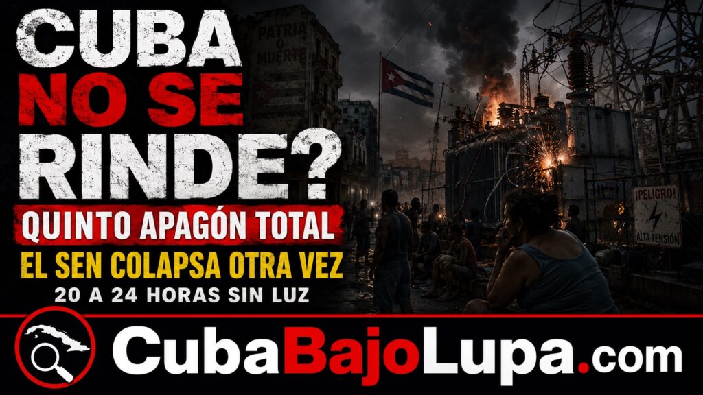 “CUBA NO SE RINDE”, ASEGURA LA UNIÓN ELÉCTRICA DE CUBA… MIENTRAS EL PAÍS SE APAGA EN SU TERCER APAGÓN MASIVO EN 8 DÍAS