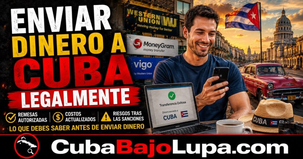 CÓMO ENVIAR DINERO A CUBA LEGALMENTE: REMESAS AUTORIZADAS, COSTOS Y RIESGOS TRAS LAS NUEVAS SANCIONES