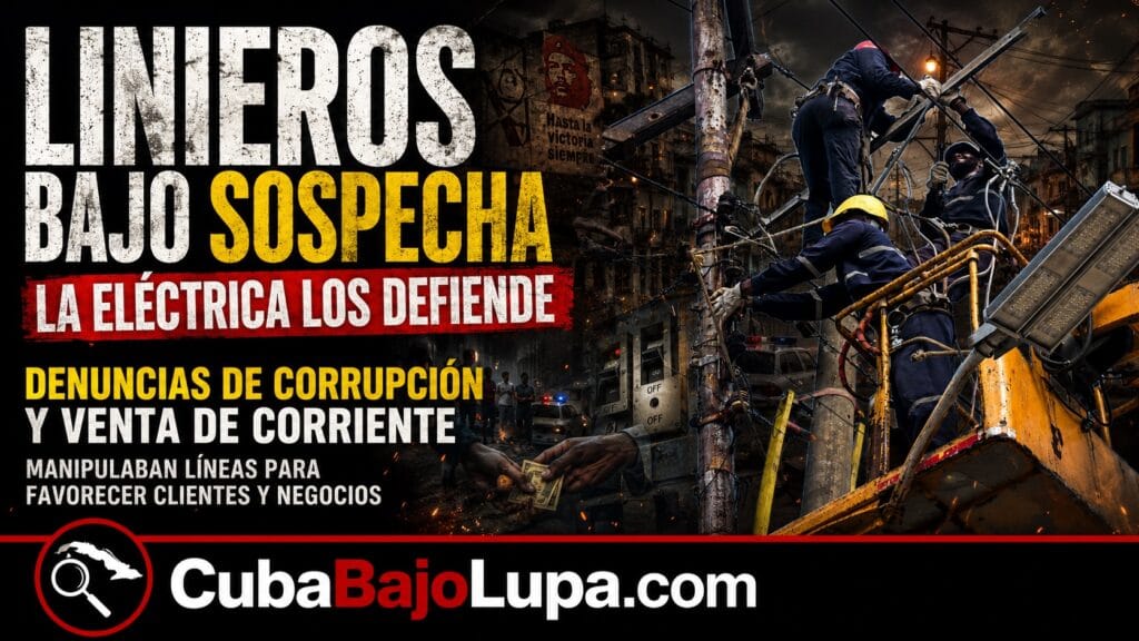 EMPRESA ELÉCTRICA DE LA HABANA SALE EN DEFENSA DE LOS LINIEROS TRAS DENUNCIAS DE CORRUPCIÓN Y “VENTA” DE CORRIENTE