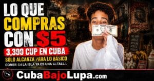 JOVEN CUBANO CAMBIA 5 DÓLARES Y COMPRUEBA QUÉ ES CAPAZ DE COMPRAR CON ESE DINERO EN LA CUBA DE HOY