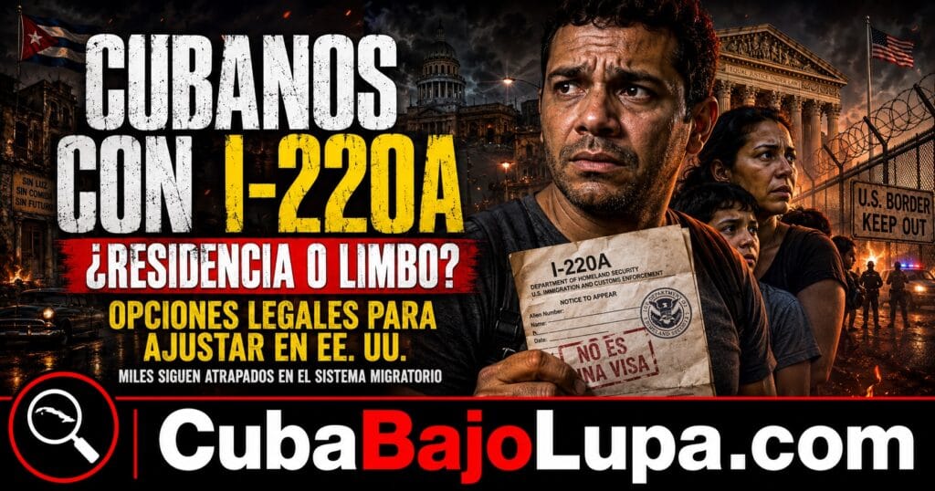 CUBANOS CON I-220A: ¿QUÉ OPCIONES LEGALES TIENEN PARA CONSEGUIR LA RESIDENCIA EN ESTADOS UNIDOS?