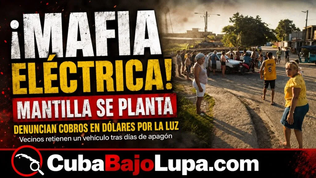 VECINOS BLOQUEAN UN CAMIÓN EN MANTILLA TRAS CINCO DÍAS SIN LUZ: «NOS PIDEN 200 USD PARA PONERNOS LA ELECTRICIDAD»