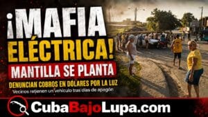 VECINOS BLOQUEAN UN CAMIÓN EN MANTILLA TRAS CINCO DÍAS SIN LUZ: «NOS PIDEN 200 USD PARA PONERNOS LA ELECTRICIDAD»
