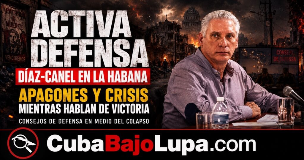 EN MEDIO DE PROTESTAS DIARIAS EN LA HABANA POR LOS APAGONES, DÍAZ-CANEL RECORRE LOS CONSEJOS DE DEFENSA PARA ACTIVAR LA REPRESIÓN
