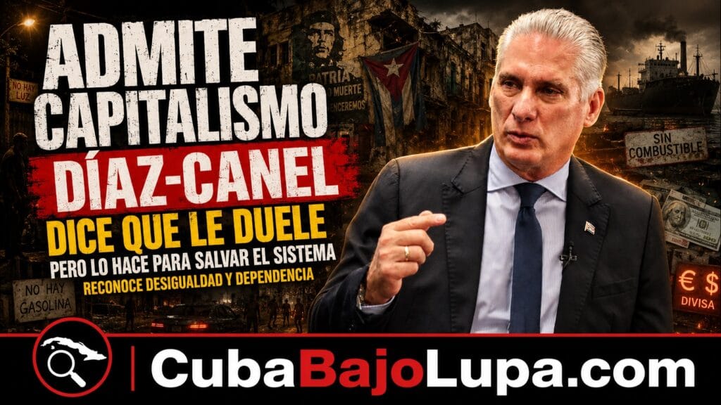 DÍAZ-CANEL RECONOCE PÚBLICAMENTE QUE EL RÉGIMEN HA TENIDO QUE RECURRIR AL CAPITALISMO PARA MANTENSERSE EN EL PODER