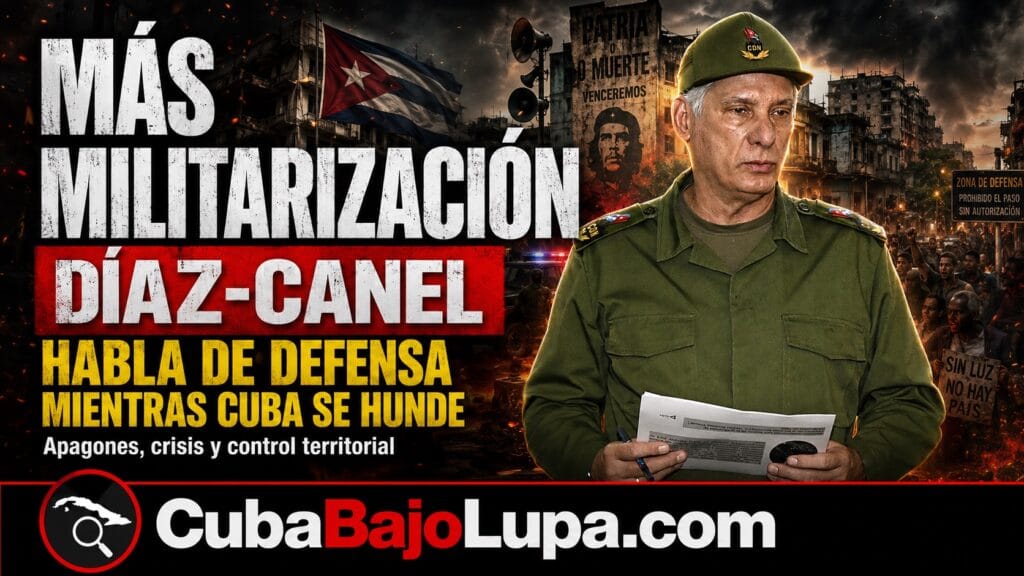 CUBA SE CAE A PEDAZOS, CON PROTESTAS DIARIAS EN TODO EL PAÍS, Y DÍAZ-CANEL SE APARECE PIDIENDO REFORZAR «LA DEFENSA TERRITORIAL»