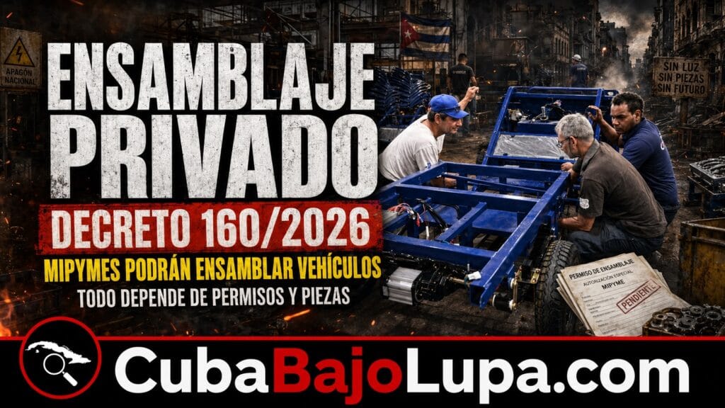 RÉGIMEN AUTORIZA A MIPYMES A CREAR FABRICAS PARA ENSAMBLAR AUTOMÓVILES, MOTOCICLETAS Y TRICICLOS ELÉCTRICOS EN CUBA