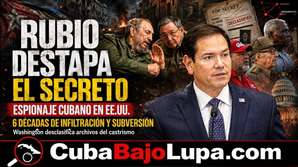 MARCO RUBIO DESTAPA AÑOS DE INFILTRACIÓN, PROPAGANDA Y OPERACIONES DE ESPIONAJE DEL RÉGIMEN CUBANO EN ESTADOS UNIDOS