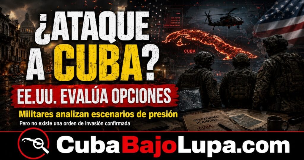 EE.UU. PIERDA LA PACIENCIA Y EVALÚA OPCIONES MILITARES SOBRE CUBA, PERO NO EXISTE UNA ORDEN DE ATAQUE