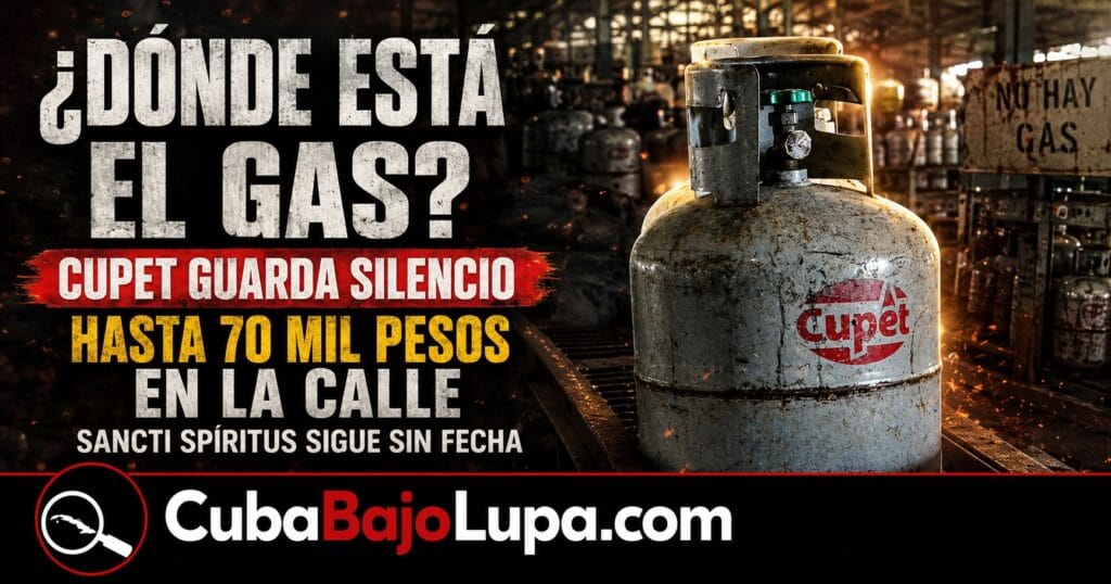 EL GAS DE BALITA VUELVE A PERDERSE EN CUBA: YA NO APARECE EN VENTA NI EN LAS PÁGINAS QUE LO TENÍAN EN DÓLARES