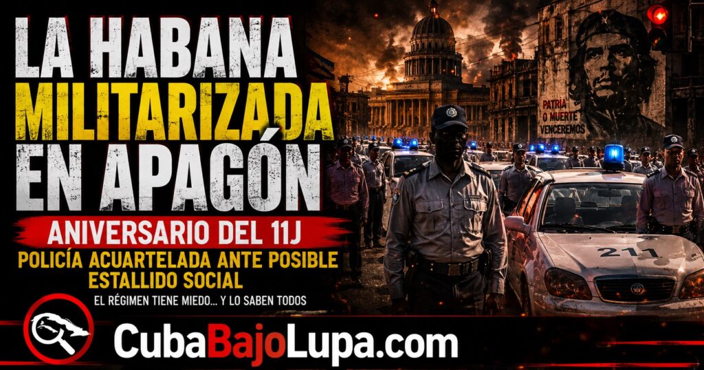 LA HABANA ACUERTELADA: RÉGIMEN CONCENTRA A TODAS SUS TROPAS POLICIALES EN LAS ESTACIONES POR EL 11 DE JULIO