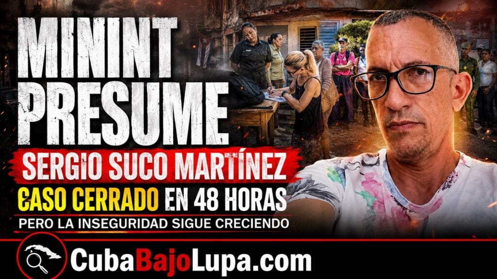 MININT PRESUME HABER RESUELTO UN HOMICIDIO EN 48 HORAS EN LA ISLA DE LA JUVENTUD Y MONTA UN ACTO POLÍTICO CON FAMILIARES Y VECINOS DE LA VÍCTIMA