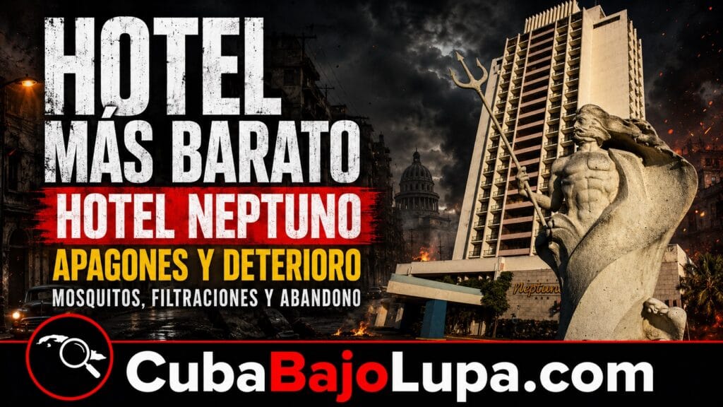 SIN LUZ, SIN AGUA Y CON CUCARACHAS: LA EXPERIENCIA DE HOSPEDARSE EN EL HOTEL NEPTUNO, EL MÁS BARATO DE LA HABANA
