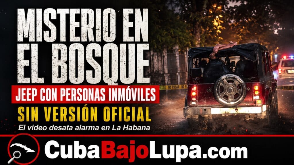 ALARMA EN EL BOSQUE DE LA HABANA: HALLAN UN JEEP CON AL PARECER TRES PERSONAS ASESINADAS EN SU INTERIOR