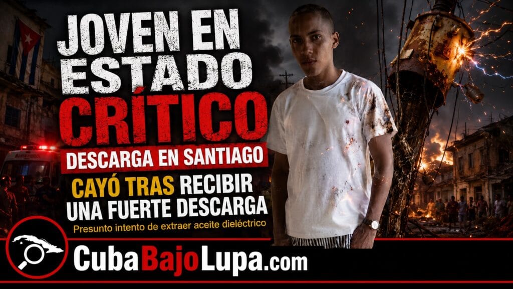 JOVEN CUBANO QUEDA EN ESTADO CRÍTICO TRAS RECIBIR DESCARGA ELÉCTRICA MIENTRAS ROBABA ACEITE DE UN TRANSFORMADOR