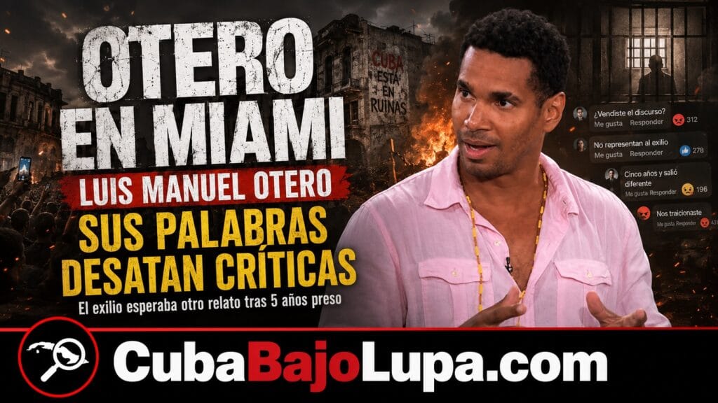 OTERO ALCÁNTARA LLEGA A MIAMI Y SUS PRIMERAS DECLARACIONES ABREN UNA INCÓMODA POLÉMICA EN EL EXILIO