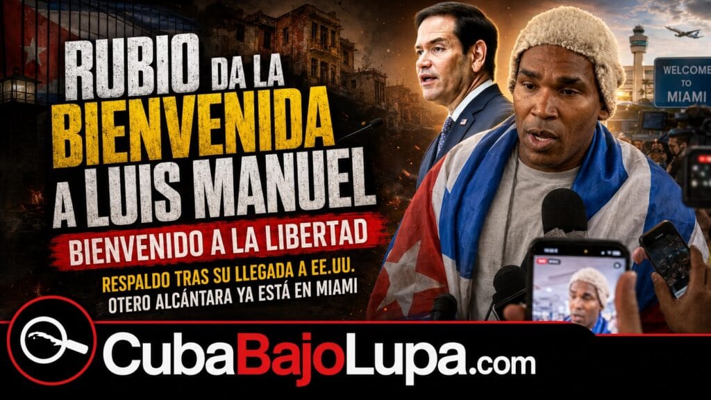 MARCO RUBIO RECIBE A LUIS MANUEL OTERO ALCÁNTARA: “BIENVENIDO A LA LIBERTAD”