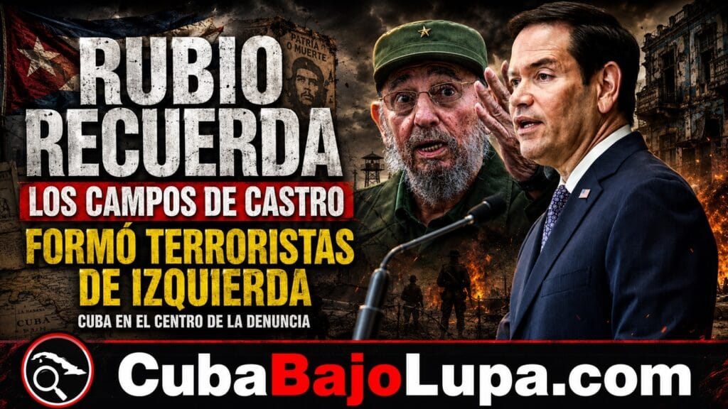 MARCO RUBIO RECUERDA QUE FIDEL CASTRO ORGANIZÓ EN CUBA VERDADEROS CAMPOS DE PREPARACIÓN MILITAR PARA TERRORISTAS