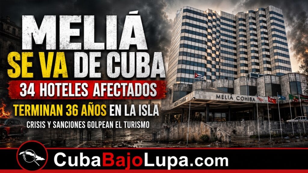 MELIÁ CONFIRMA EL CIERRE TOTAL DE TODOS SUS HOTELES EN CUBA: TERMINAN 36 AÑOS DE OPERACIONES EN LA ISLA