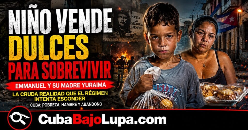 LA CUBA QUE NIEGAN: NIÑO VENDE DULCES POR LAS CALLES DE SANCTI SPÍRITUS PARA AYUDAR A SU FAMILIA