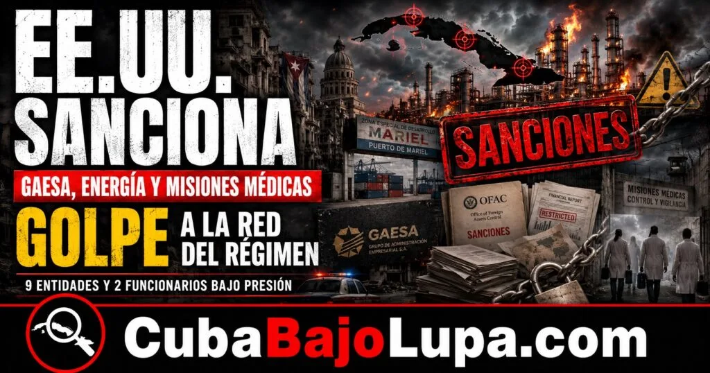 EE.UU. ANUNCIA NUEVO PAQUETE DE SANCIONES CONTRA EL RÉGIMEN CUBANO Y ESTA VEZ APUNTAN INCLUSO A LAS BRIGADAS MÉDICAS