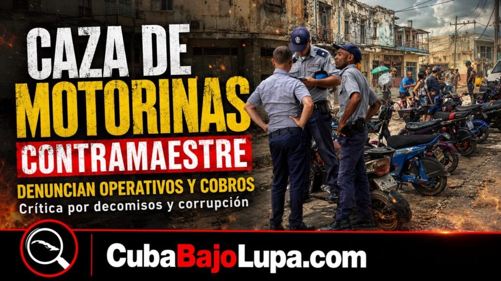 DENUNCIAN OPERATIVO POLICIAL CONTRA MOTORINAS EN SANTIAGO DE CUBA: MULTAS, DEPÓSITOS Y PRESUNTA CORRUPCIÓN PARA SACARLAS