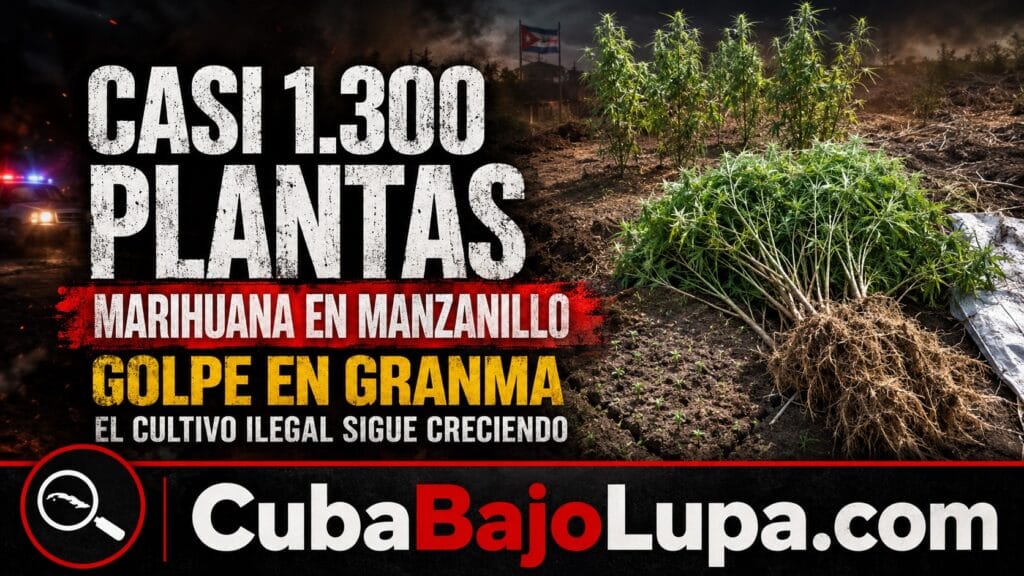 RÉGIMEN DETECTA SEMBRADO DE CASI 1.300 PLANTAS DE MARIHUANA EN MANZANILLO