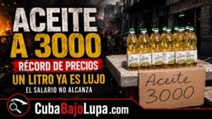 EL ACEITE DE COCINA SE DISPARA: HASTA 3,000 PESOS POR UN LITRO EN CUBA