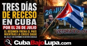 RÉGIMEN CONFIRMA QUE LOS DÍAS 25, 26 Y 27 DE JULIO SERÁN FERIADOS PARA «CELEBRAR EL DÍA DE LA REBELDÍA NACIONAL»