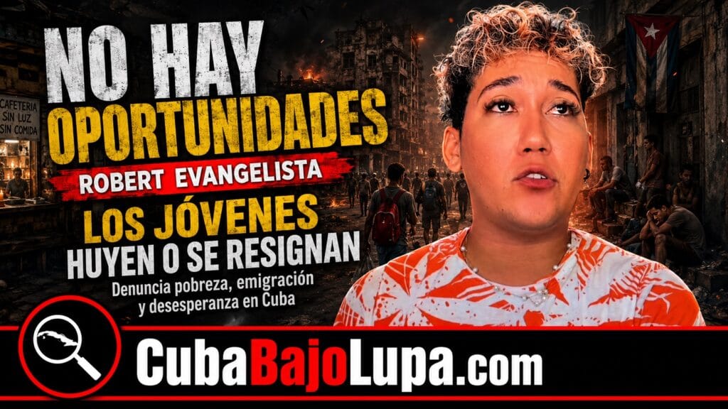 “EN CUBA NO HAY OPORTUNIDAD”: ROBERT EVANGELISTA EXPLOTA CONTRA EL FUTURO QUE LE QUEDA A LOS JÓVENES
