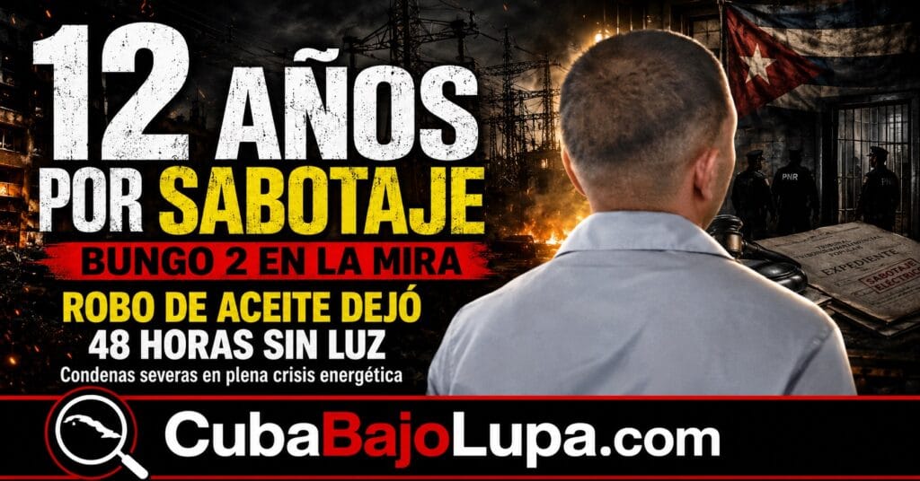 CONDENAN CUBANO A 12 AÑOS DE PRISIÓN POR SABOTAJE ELÉCTRICO EN SANTIAGO DE CUBA