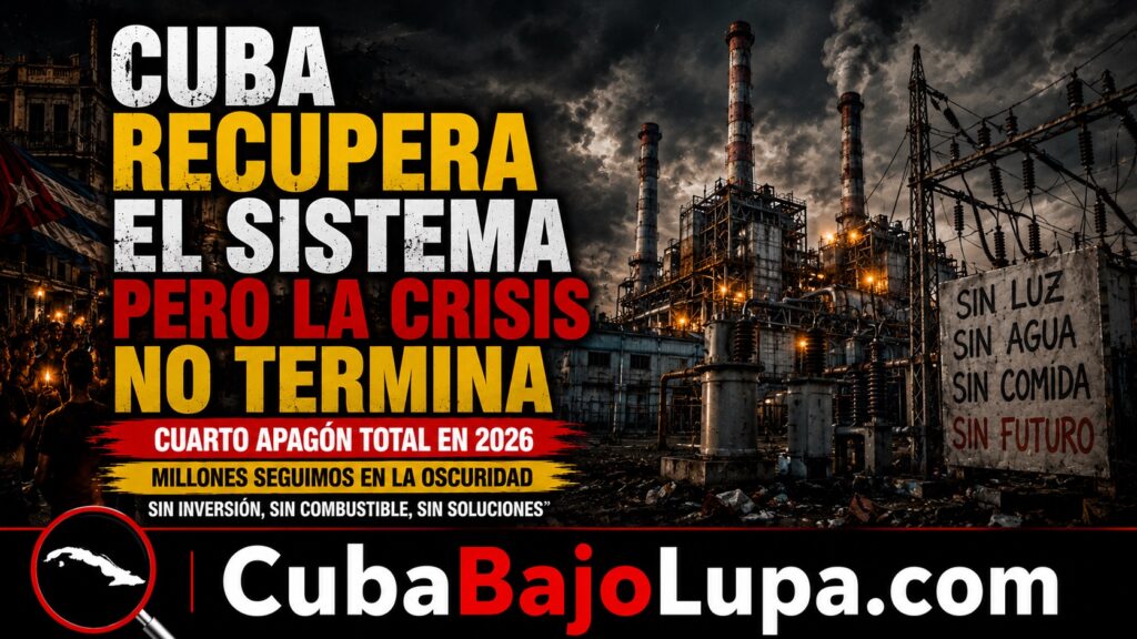 RÉGIMEN ASEGURA QUE EL SISTEMA ELECTROENERGÉTICO NACIONAL HA SIDO RESTABLECIDO EN TODO EL PAÍS