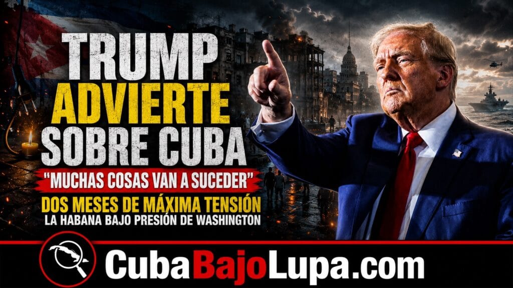 TRUMP LANZA UNA ENIGMÁTICA ADVERTENCIA: “MUCHAS COSAS VAN A SUCEDER EN CUBA EN LOS PRÓXIMOS DOS MESES”
