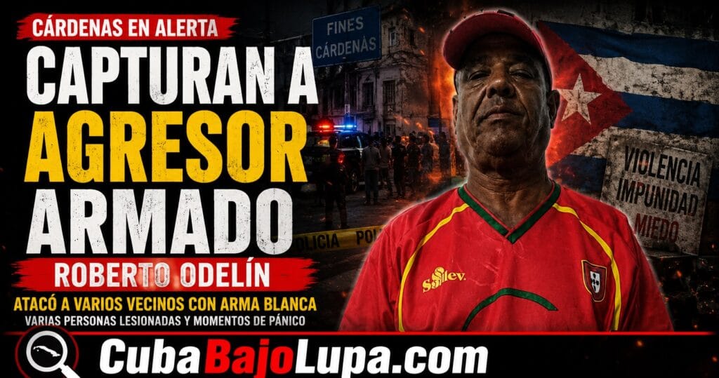 PÁNICO EN CÁRDENAS: CAPTURAN A HOMBRE SEÑALADO POR ATACAR Y HERIR A UN GRUPO DE PERSONAS CON UN CUCHILLO