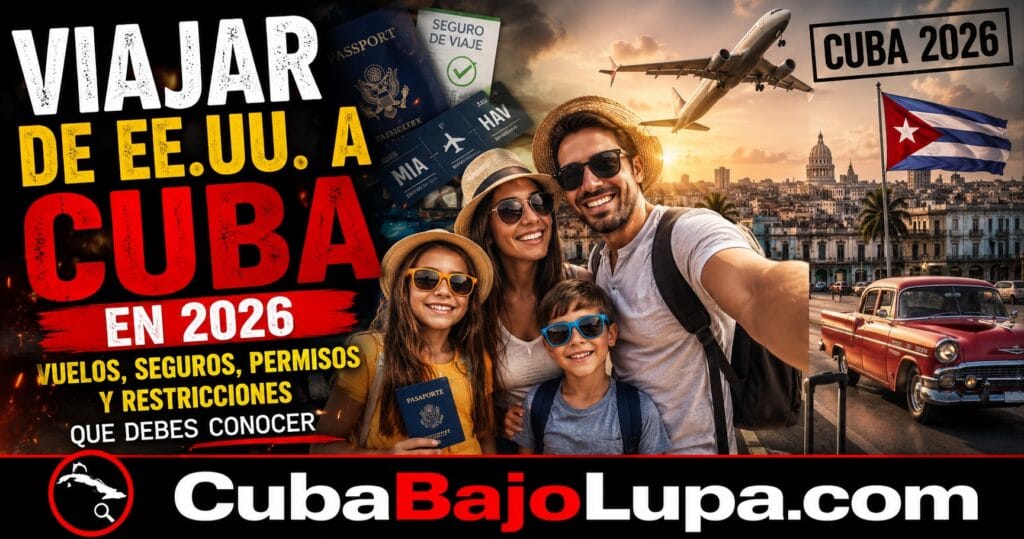 VIAJAR DE ESTADOS UNIDOS A CUBA EN 2026: VUELOS, SEGUROS, PERMISOS Y RESTRICCIONES QUE DEBES CONOCER