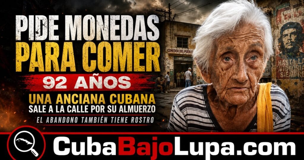 A LOS 92 AÑOS, ESTA ANCIANA CUBANA PIDE DINERO EN LAS CALLES PARA PODER COMER