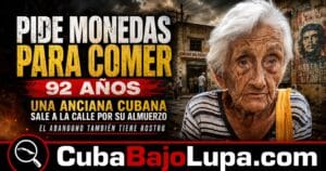 A LOS 92 AÑOS, ESTA ANCIANA CUBANA PIDE DINERO EN LAS CALLES PARA PODER COMER