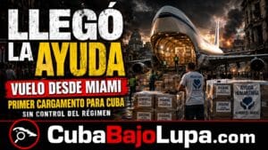 SALE DE MIAMI AVIÓN CON EL PRIMER ENVÍO DE AYUDA HUMANITARIA DE 100 MILLONES DE DÓLARES ENVIADA POR TRUMP A CUBA