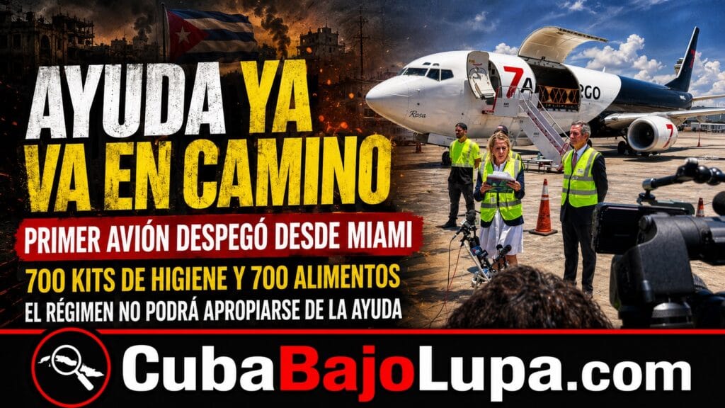 EE.UU. COMIENZA A ENVIAR LOS 100 MILLONES DE DÓLARES EN AYUDA HUMANITARIA A CUBA Y ADVIERTE AL RÉGIMEN: “NO ES SUYA”