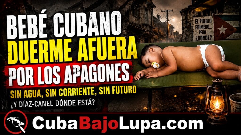 MADRE CUBANA DENUCIA: «MI BEBÉ DUERME AFUERA PARA ESCAPAR DEL CALOR Y LOS APAGONES»
