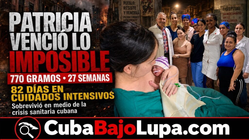 PATRICIA VENCIÓ LO IMPOSIBLE: BEBÉ CUBANA NACIÓ CON SOLO 770 GRAMOS Y HOY SIGUE LUCHANDO