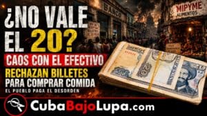 CUBANA EXPLOTA EN REDES CONTRA IMPOSICIONES DE NEGOCIOS PRIVADOS: “SI LOS BILLETES DE 20 YA NO VALEN, SÁQUENLOS DE LA CALLE”