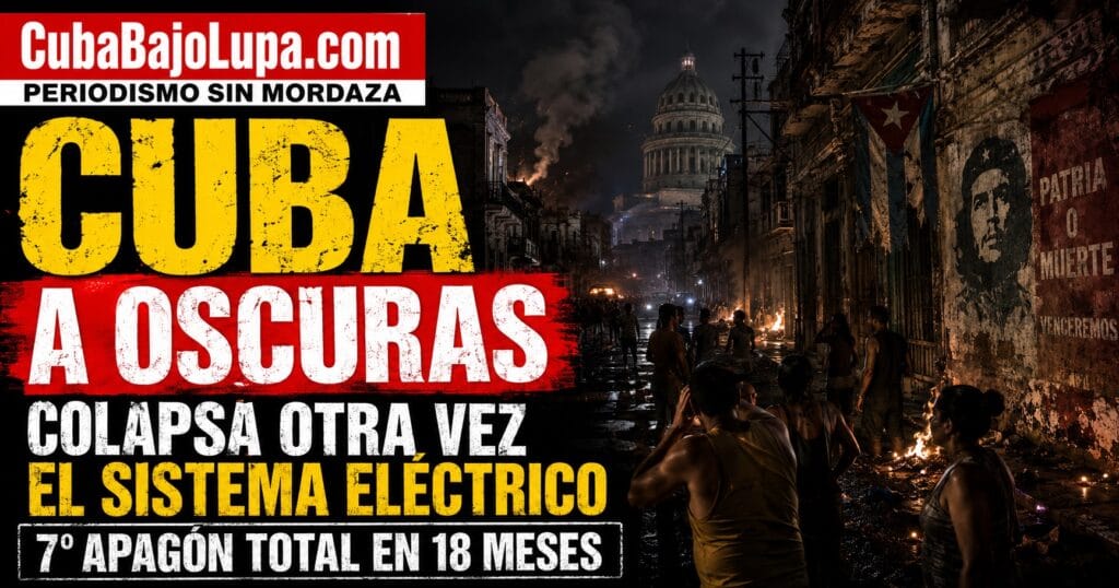 CUBA A OSCURAS: COLAPSA OTRA VEZ EL SISTEMA ELÉCTRICO NACIONAL